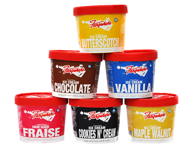 Farquhars Dairy Ice Cream Flavours